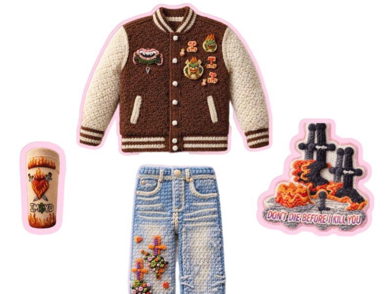 Don’t Die Jeans and Coffee Varsity jacket&nbsp;(Merch)