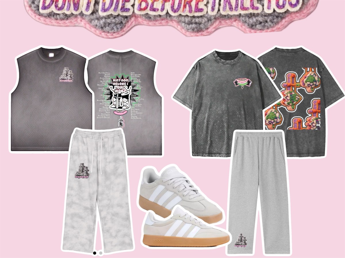 Snow washed kids crew neck, chopped off Work-out Top, Gravity joggers&nbsp;(Merch)